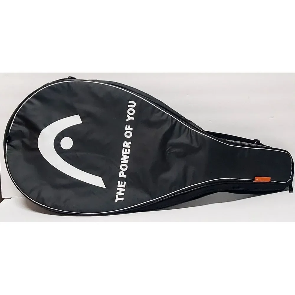 HEAD Tennis Single Racquet Cover Carrier Vinyl Black/White Zip 28.5x13.5x1.5